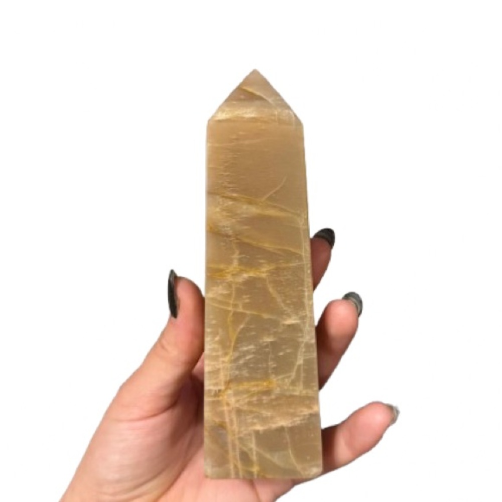Peach Moonstone w/ Flash